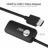 Picture of SIIG HDMI to USB-C Port 4K 60Hz Converter Adapter, for HDMI Source to USB-C (DP Signal) Display, HDMI 2.0,4K60Hz,1080p144Hz,HDR,HDCP 2.2,Stereo Audio,USB-Powered Plug and Play (CB-H21711-S1)