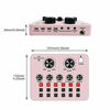 Picture of CALIDAKA V8 Sound Card Voice Changer Live Sound Card for Live Streaming Bluetooth Sound Effects Mixer Board for Recordin g YouTube Broadcast for Computer, Phone with 12 Electronic Sounds