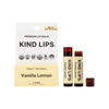 Picture of Kind Lips Lip Balm, Nourishing Soothing Lip Moisturizer for Dry Cracked Chapped Lips, Made in Usa With 100% Natural USDA Organic Ingredients, Vanilla Lemon Flavor, Pack of 2