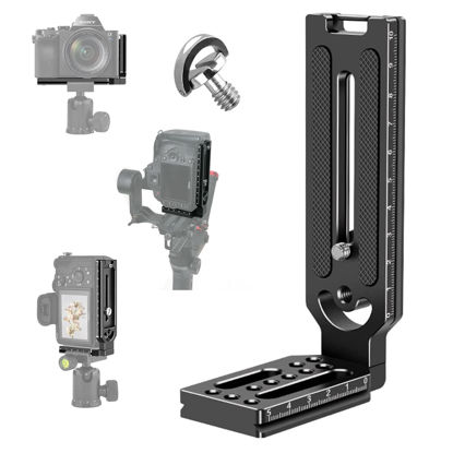 Picture of Camera L-Bracket Vertical Horizontal Switching Quick Release Plate for Tripod monopod Canon Nikon S DJI Osmo Ronin Zhiyun