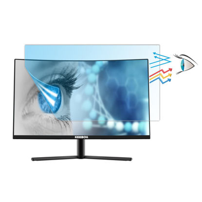 Picture of 24 Inch Anti Blue Light Anti Glare Screen Protector for Diagonal 24" Desktop Standard or Curved Monitor 16:9 Widescreen, Filter Out Blue Light and Relieve Eye Strain to Help You Sleep Better