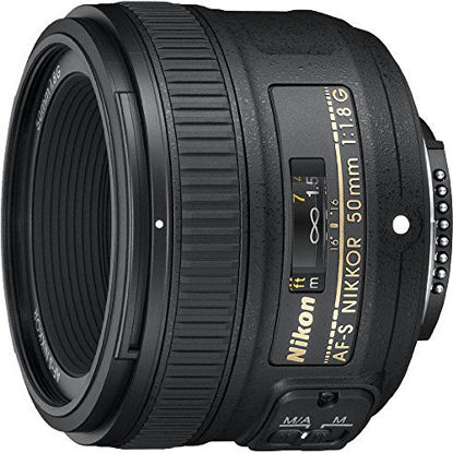 Picture of Nikon 50mm f/1.8G Auto Focus-S NIKKOR FX Lens - (Renewed)