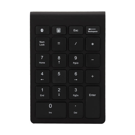 Picture of Gugxiom Bluetooth Number Pad,22 Keys Portable Mini Financial Accounting Numeric Keypad，Bluetooth 5.0 10 Key Numeric Keypad for Laptop/Desktop/PC/Notebook(Black)