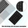 Picture of Gugxiom Bluetooth Number Pad,22 Keys Portable Mini Financial Accounting Numeric Keypad，Bluetooth 5.0 10 Key Numeric Keypad for Laptop/Desktop/PC/Notebook(Black)