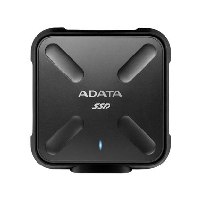 Picture of ADATA SD700 3D NAND 1 TB Ruggedized Water/Dust/Shock Proof External Solid State Drive Black (ASD700-1TU3-CBK)