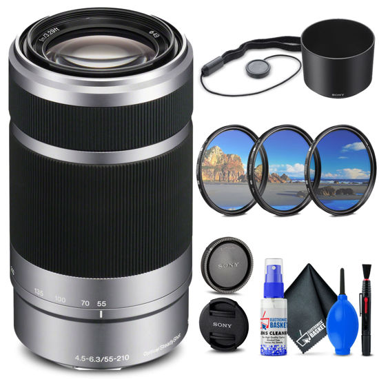 GetUSCart- Sony E 55-210mm f/4.5-6.3 OSS Lens (Silver) (SEL55210 ...