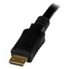 Picture of StarTech.com Mini HDMI® to VGA Adapter Converter for Digital Still Camera / Video Camera - 1920x1080 - Mini HDMI Male to VGA HD15 Female (MNHD2VGAE2)