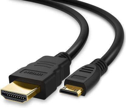 Picture of BRENDAZ High Speed HDMI Mini HDMI to HDMI Cable, HDMI HDTV (A) with Mini HDMI Connector (C) Cable Compatible with Nikon D3300 D3200 D5300 D5600 D7000 D7100 D7200 D3 D300s D3x DSLR Camera. (10-Feet)