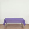 Picture of Evershine (6-Pack) Heavy Duty Plastic Table Covers Tablecloth (Reusable) (Rectangle 54" x 108", Purple)