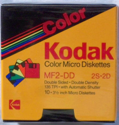 Picture of Kodak Color Micro 3.5 Inch Diskettes MF2-DD 2S-2D Pakage 10 Disks