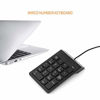 Picture of Wscoficey Wired USB Numeric Keypad 18 Keys Mini Digital Keyboard Compatible with iMac/Mac Pro/MacBook/MacBook Air/Pro Laptop PC