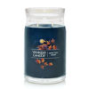 Picture of Yankee Candle Crisp Fall Night Scented, Signature 20oz Large Jar 2-Wick Candle, Over 60 Hours of Burn Time