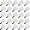 Picture of G40 Replacement Light Bulbs 5W Clear Globe Bulb fits E12 C7 Candelabra Screw Base Sockets, 1.5 Inch Dimmable Light Bulbs for Indoor Outdoor Patio Decor, Pack of 50