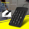 Picture of USB Numeric Keypad, Mini 19 Keys Number Pad, Portable Financial Accounting Numeric Keypad Keyboard Extensions for Data Entry in Excel,Suitable for Laptop, Pc, Desktop, Notebook,etc