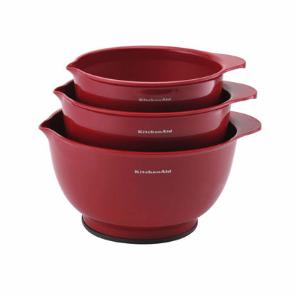 Picture of KitchenAid Classic Mixing Bowls, Set of 3, Empire Red