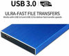 Picture of External Hard Drive USB3.0 Portable External Hard Drive 1TB 2TB, Suitable for Mac, PC, Windows, Android, latop, Xbox one 2TB-Blue (2TB-YOP-C3)