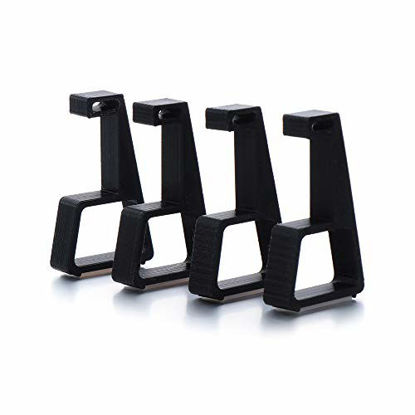 Picture of 4Pcs Accessories Feet Base Heighten Support Stand Cooling Legs Bracket Console Holder(Black(Small Size)-for PS4 Pro)