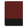 Picture of kwmobile Case Compatible with Tolino Shine 3 - PU Leather and Canvas e-Reader Cover - Dark Red/Black