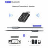 Picture of Bluetooth 5.0 Audio Transmitter Receiver, 3.5MM Aux USB Music Bluetooth Adapter for TV PC Headphones Car Player,10M Signal Distanc,Built-in Mic