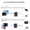 Picture of Bluetooth 5.0 Audio Transmitter Receiver, 3.5MM Aux USB Music Bluetooth Adapter for TV PC Headphones Car Player,10M Signal Distanc,Built-in Mic