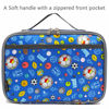 Picture of FlowFly Kids Lunch box Insulated Soft Bag Mini Cooler Back to School Thermal Meal Tote Kit for Girls, Boys,football