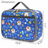 Picture of FlowFly Kids Lunch box Insulated Soft Bag Mini Cooler Back to School Thermal Meal Tote Kit for Girls, Boys,football