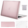 Picture of MOSISO Compatible with MacBook Air 13 inch Case 2022, 2021-2018 Release A2337 M1 A2179 A1932 Retina Display Touch ID, Plastic Hard Shell&Keyboard Cover&Screen Protector&Storage Bag, Rose Gold