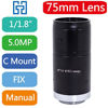 Picture of FA 75mm Machine Vision 1/1.8" Fixed Focus Lens Industrial Camera C-Mount Lens