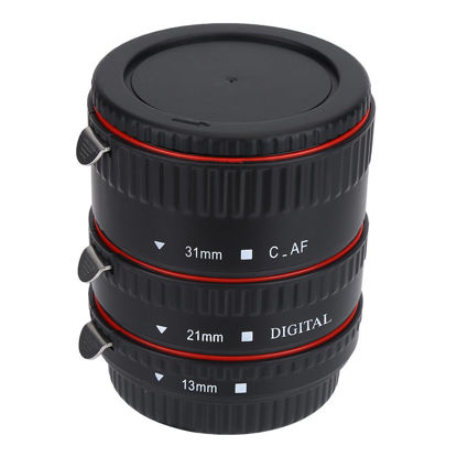 Picture of Acouto 13mm & 21mm & 31mm Metal Macro Extension Tube for Canon Cameras with EF Mount