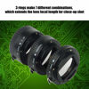 Picture of Acouto 13mm & 21mm & 31mm Metal Macro Extension Tube for Canon Cameras with EF Mount