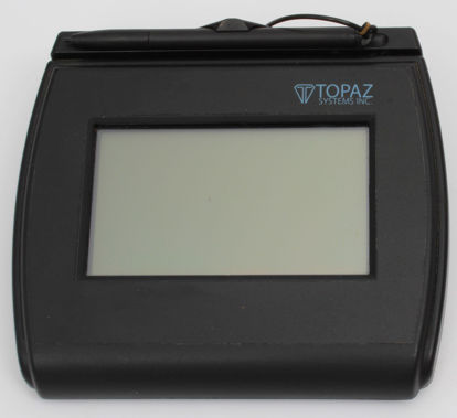 Picture of Topaz T-LBK750-BHSB-R Backlit 4x3 LCD Signature Capture Pad Dual Serial/USB
