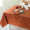 Picture of Benson Mills Harvest Legacy Damask Fabric Tablecloth for Fall, Harvest, and Thanksgiving (Rust, 60" x 84" Rectangular)