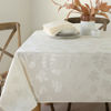 Picture of Benson Mills Harvest Legacy Damask Fabric Tablecloth for Fall, Harvest, and Thanksgiving (Ivory, 60" x 140" Rectangular)