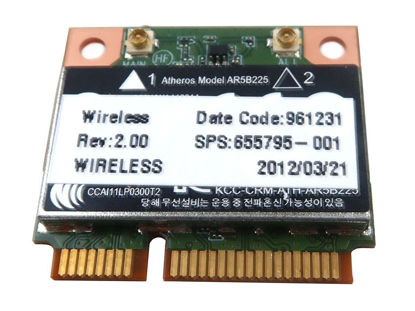 Picture of Laptop Atheros AR5B225 WiFi 802.11 b/g/n Half-Mini PCI-Express Wireless Card 655795-001 for HP 450 G6 Compaq Presario CQ43 CQ57 Series