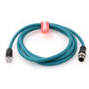 Picture of DRRI M12 4pin D-Code Male to RJ45 Ethernet Connector CAT5 Shielded Cable (3M)