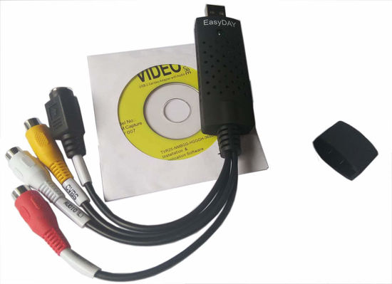 Picture of Easyday DC60 - USB 2.0 Video Capture Adapter with ChipSet UTV 007 and Video Editing Software Compatible EasyCap