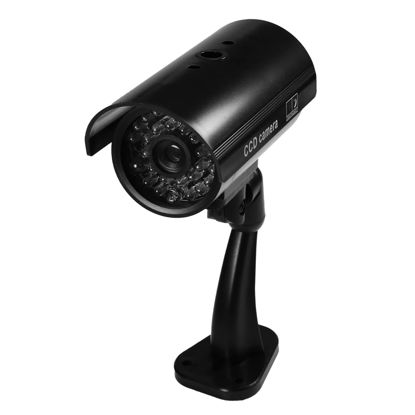 Picture of Othmro Fake Security Camera Plastic Dummy Camera CCTV Battery Powered Surveillance System for Home Outdoor Indoor Protect Your Homes,Retail Shops and Business Black 1Pcs