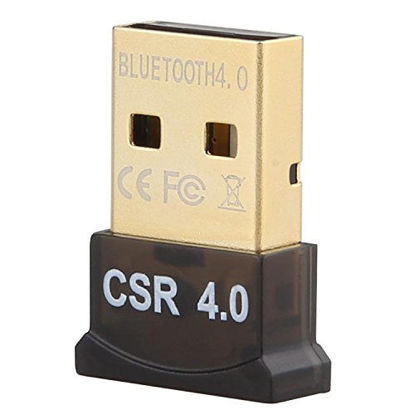 Picture of Bluetooth 4.0 Adapter, Low Energy Micro Dongle Receiver Transfer Paring Bluetooth Headset/Speaker,Linux, Windows XP/VISTA/7/8/8.1/10?Mouse and Keyboard