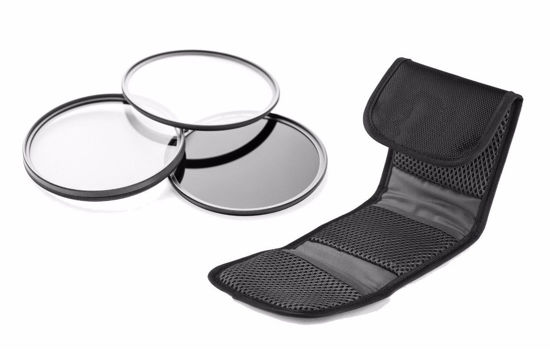 Picture of High Grade Multi-Coated & Threaded 3 Piece Lens Filter Kit Compatible with Sony Cyber-Shot DSC-RX100 VII & Sony ZV-1 (Includes Filter Adapter)