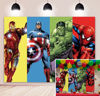 Picture of Hero Backdrop for Boy Birthday Party Super City Red Hero Anime Iron Photography Background 5x3ft Boy Children Bday Party Supplies Baby Showe