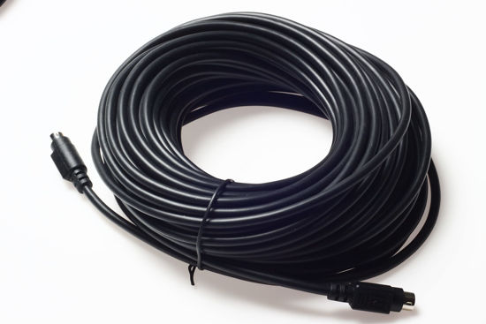 Picture of Wirenest 100ft VISCA PTZ Daisy Chain Camera Control Cable for Sony EVI/BRC/SRG Series RS232 8 Pin Mini DIN to 8 Pin Mini DIN Serial