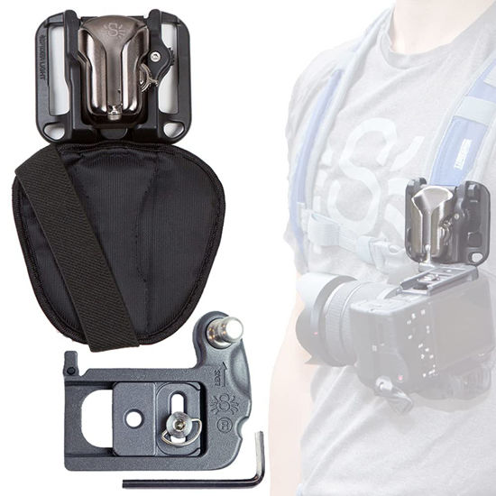 Picture of Spider Holster - SpiderLight Backpacker Kit - Self Locking, Quick Draw Access to Your Camera on The go from Any Belt or Backpack Strap!