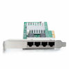 Picture of 1.25G Gigabit Ethernet Converged Network Adapter (NIC) with Intel 350 Chip , Quad Copper RJ45 Ports, PCI Express 2.1 X4, Compare to Intel I350-T4