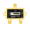 Picture of Cable N Wireless Gold Plated Coaxial A/B Switch for Splite TV Antenna HDTV Cable 2 Way Digital Optical Coax Splitter