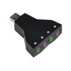 Picture of Solu USB to 3d External Sound Card Audio Adapter Virtual 7.1 Channel Ch Sound Mic Speaker Double Adaprter for Windows 98se / Me / 2000 / Xp/WIN 7 /Server 2003 / Vista Linux Mac05 10 or Higher