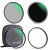 Picture of K&F Concept 58mm Magnetic Filter Kit (UV+CPL+ND1000+Adapter Ring+Filter Pouch), 1s Install/No X Cross/Scratch Resistant, for Camera Lens