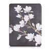 Picture of kwmobile Case Compatible with Kobo Glo HD / Touch 2.0 - Case PU e-Reader Cover - Magnolias Taupe / White / Dark Grey