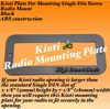 Picture of Generic Kioti Radio Mounting Plate for Mounting Single Din Stereo Radio Mount Black Trim Bezel