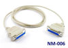 Picture of CablesOnline 6ft Null Modem DB25 Female to Female Data Transfer Cable (NM-006)