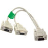 Picture of SF Cable: DB9 Male to 2 Female Serial Rs232 Splitter Cable 12 Inches